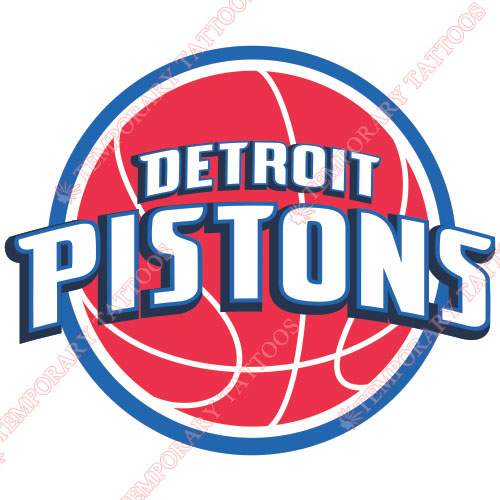 Detroit Pistons Customize Temporary Tattoos Stickers NO.990